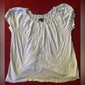 Women Ralph Lauren White Top Size 1X - 0530